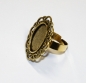 Preview: Ring gold with ornaments Jewelry blank