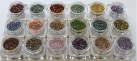 18 pcs. High Gloss Glitter Puder 3