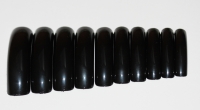 20 pcs Salon Long Tips black