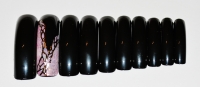 20 pcs Salon Long Tips black