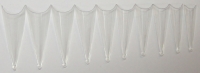 500 pcs Clear Triangle Stiletto Tips,  without box