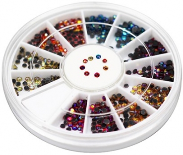 2 mm AB Color Glass Round Rhinestone