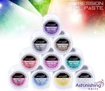 AN Impression Gel Paste Met. Pink, 7 gr.