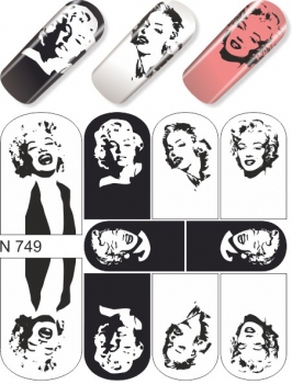 Nail Tattoo-Sticker, N 749