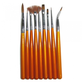 Pinsel Set gelb-orange