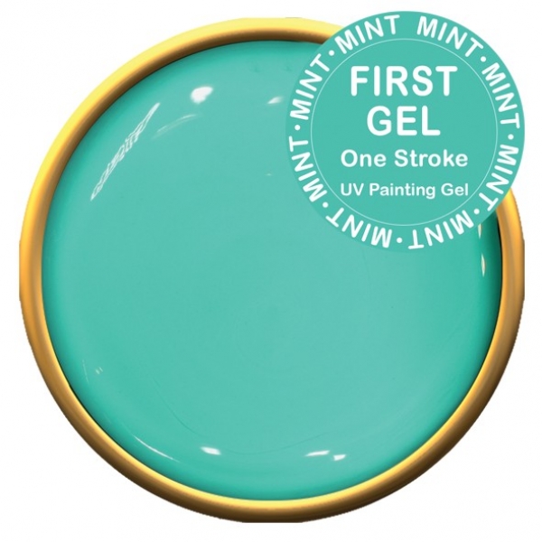 First Gel. Farbgel One Stroke, Mint, 5g.