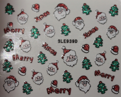 Sticker Glitter Weihnachtsmann