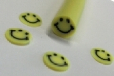 Fimo Stange Smiley gelb