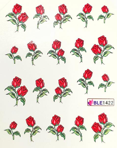 Sticker Blumen Rose