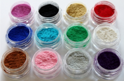 12 pcs. Flock Powder 2