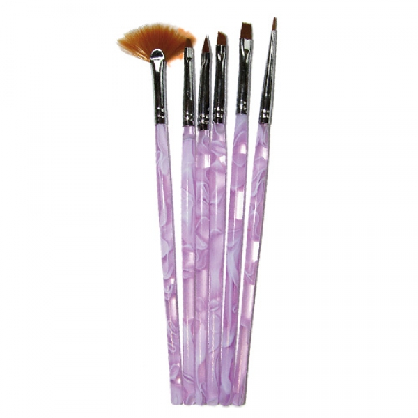 90125 Gel Pinsel Set Purple