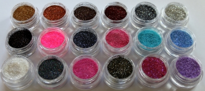 18 pcs. Laser Glitter Dust