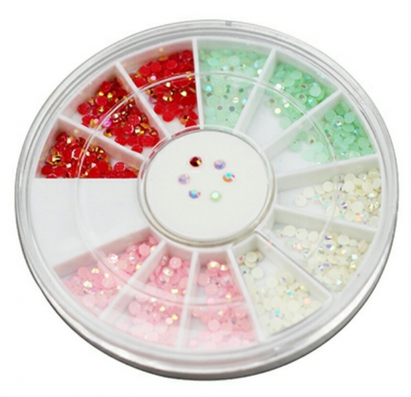 2 mm AB Color Round Rhinestone, Rondell