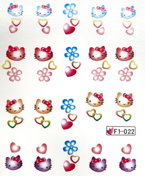 Sticker Kitty farbig 2