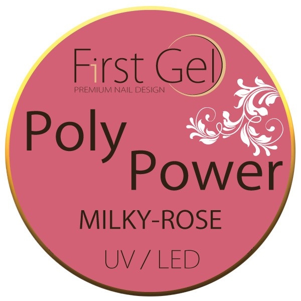 First Gel, Poly Power Milky-Rose 15g