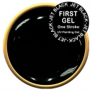 First Gel. Farbgel One Stroke, Jet Black für Folien, 5g