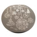Stamping Plate Weihnachtshänger rund 5,5 cm
