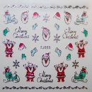910969, Sticker Weihnachten, Merry Christmas, Schlitten, Weihnachtsmann